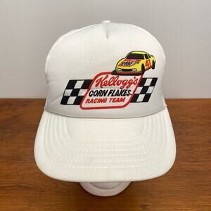 Vintage Kellogg’s Corn Flakes #41 NASCAR‎ Snapback Trucker Hat Baseball Cap ROC